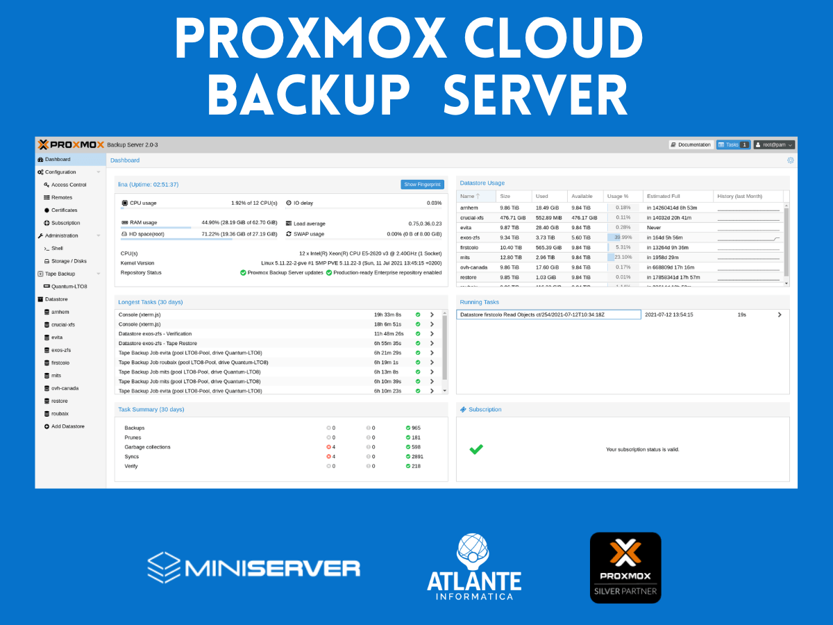 Proxmox VE Cluster Data Center 2 Nodi - S1BN2 